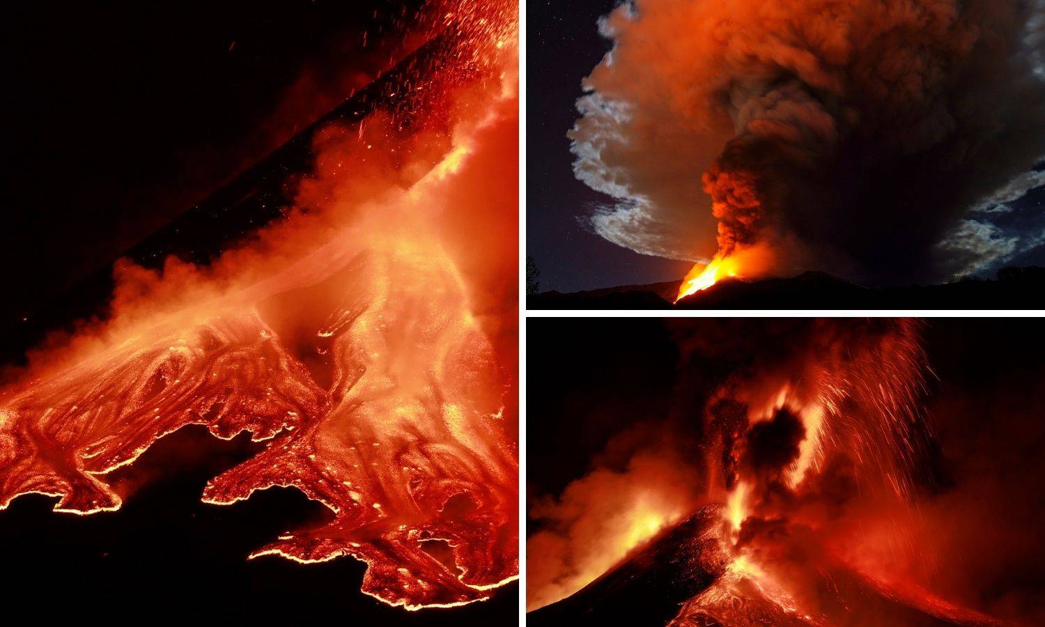 Etna osvijetlila noćno nebo fontanom lave od 1500 metara