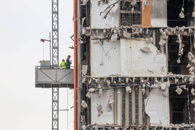 Zagreb: Nastavlja je rušenje zgrade Vjesnika