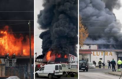 VIDEO U Sesvetama se zapalilo skladište: 'Čuli smo eksploziju'. Vatrogasac je rasjekao ruku