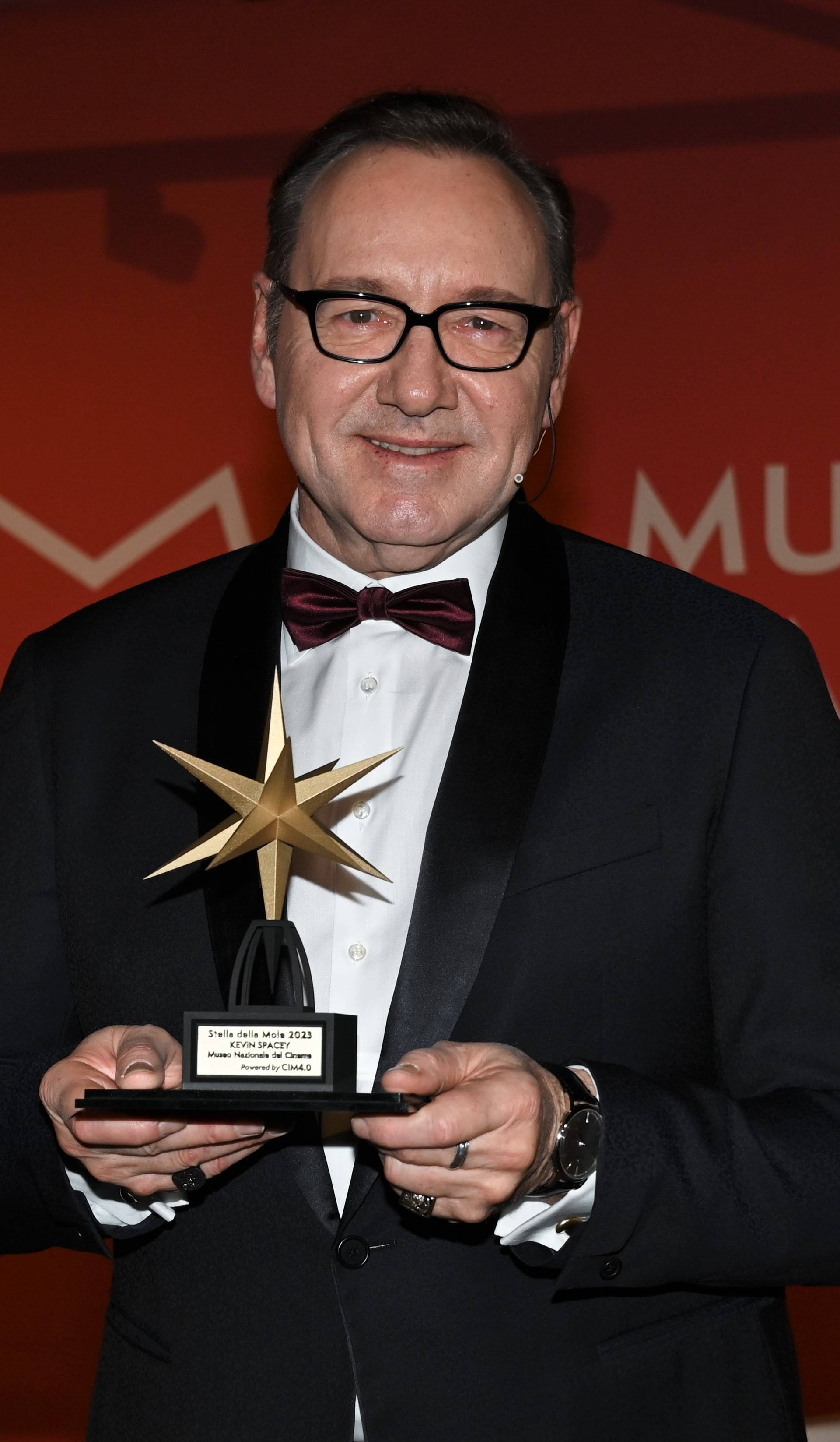 Turin,Italy Kevin Spacey Stella della Mole Award at the National Cinema Museum