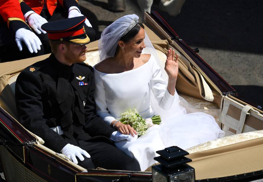 Prince Harry, Queen Elizabeth's grandson, marries U.S. actress Meghan Markle in Windsor