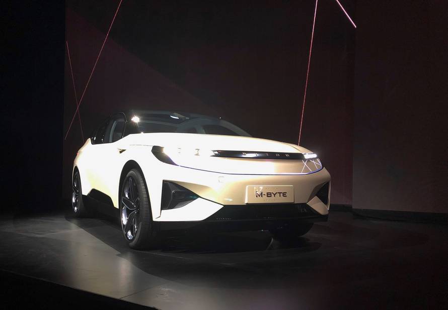 Byton's electric M-Byte vehicle is unveiled during the 2019 CES in Las Vegas