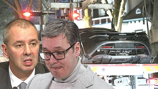 VIDEO Vučićev kum slupao auto, čudni tipovi okružili su novinare