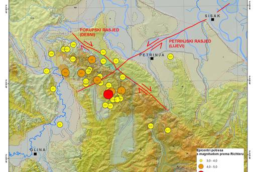 Potrese u Petrinji uzrokovala je aktivacija dva okomita rasjeda