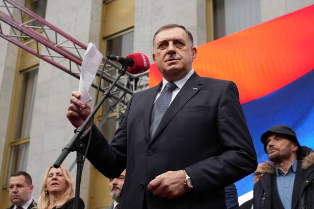 Banja Luka: Skup podrške Miloradu Dodiku nakon izricanja presude