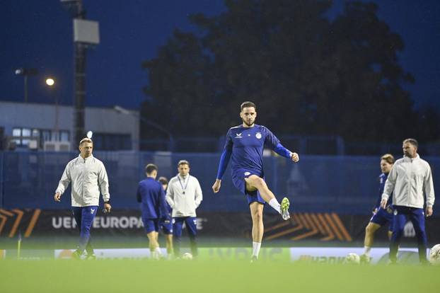 Zagreb: Trening GNK Dinamo uoči utakmice protiv Fenerbahce F.K.