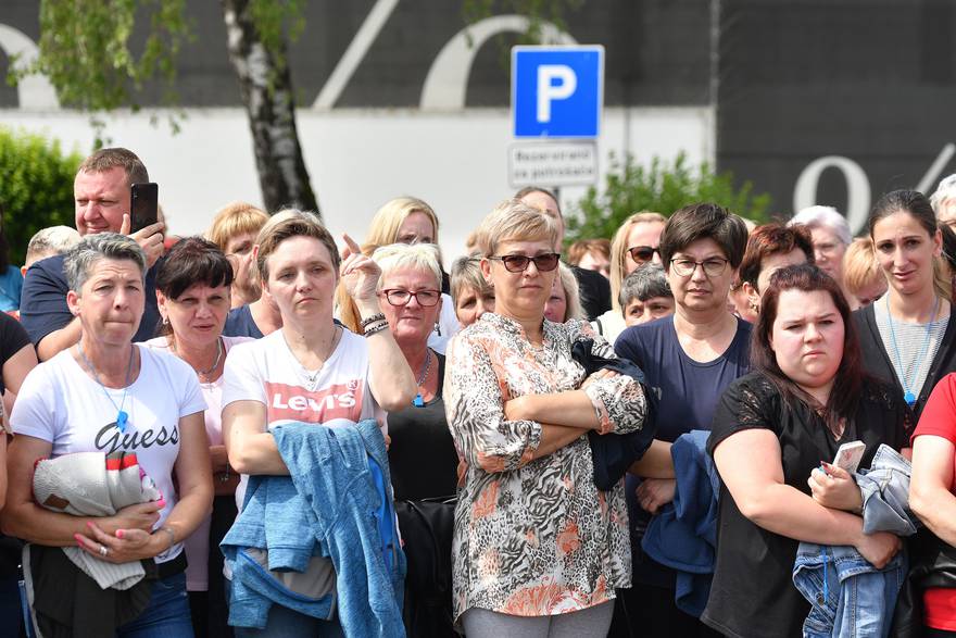 Varaždin: Konferencija za medije o štrajku radnika Varteksa