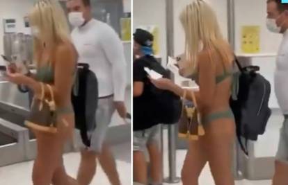VIDEO 3,2,1, polijećemo! Šetala polugola u zračnoj luci: 'Dobro je, cura je barem stavila masku'