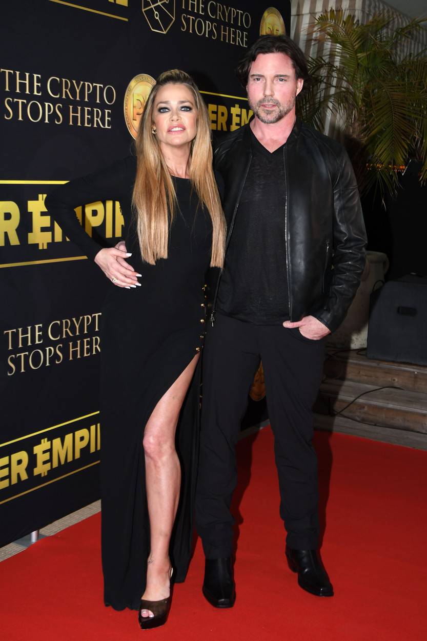 CANNES, Denise Richards And husband Aaron Phypers Attends Red Carpet  Premiere