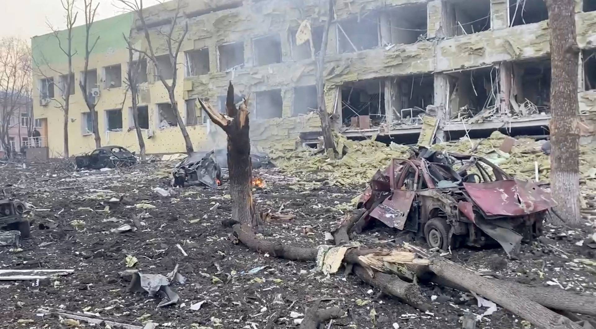 FILE PHOTO: Destruction of children's hospital as Russia's invasion of Ukraine continues, in Mariupol