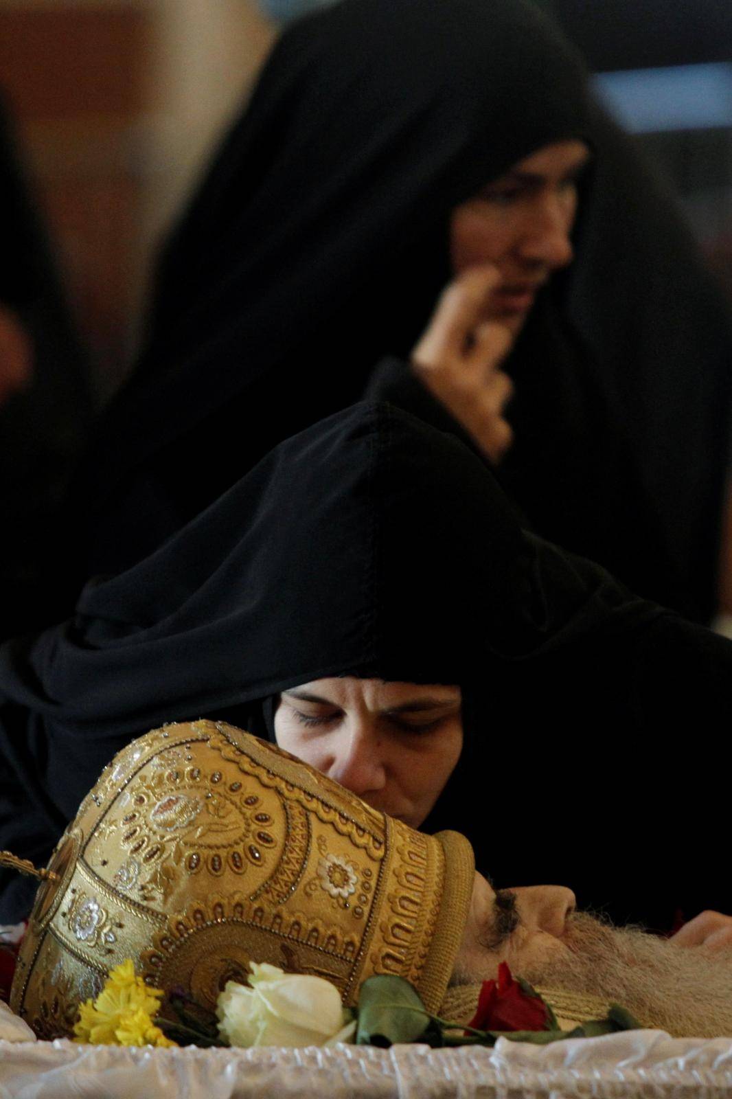 The funeral of Metropolitan Amfilohije Radovic, the top cleric of the Serbian Orthodox Church in Montenegro, in Podgorica