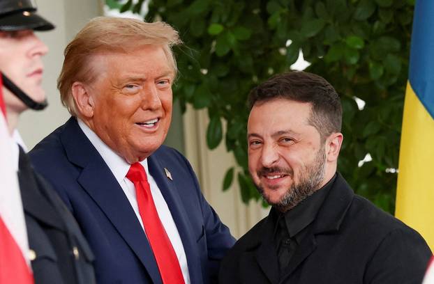 U.S. President Trump meets with Ukrainian President Zelenskiy and European leaders, in Washington, D.C.