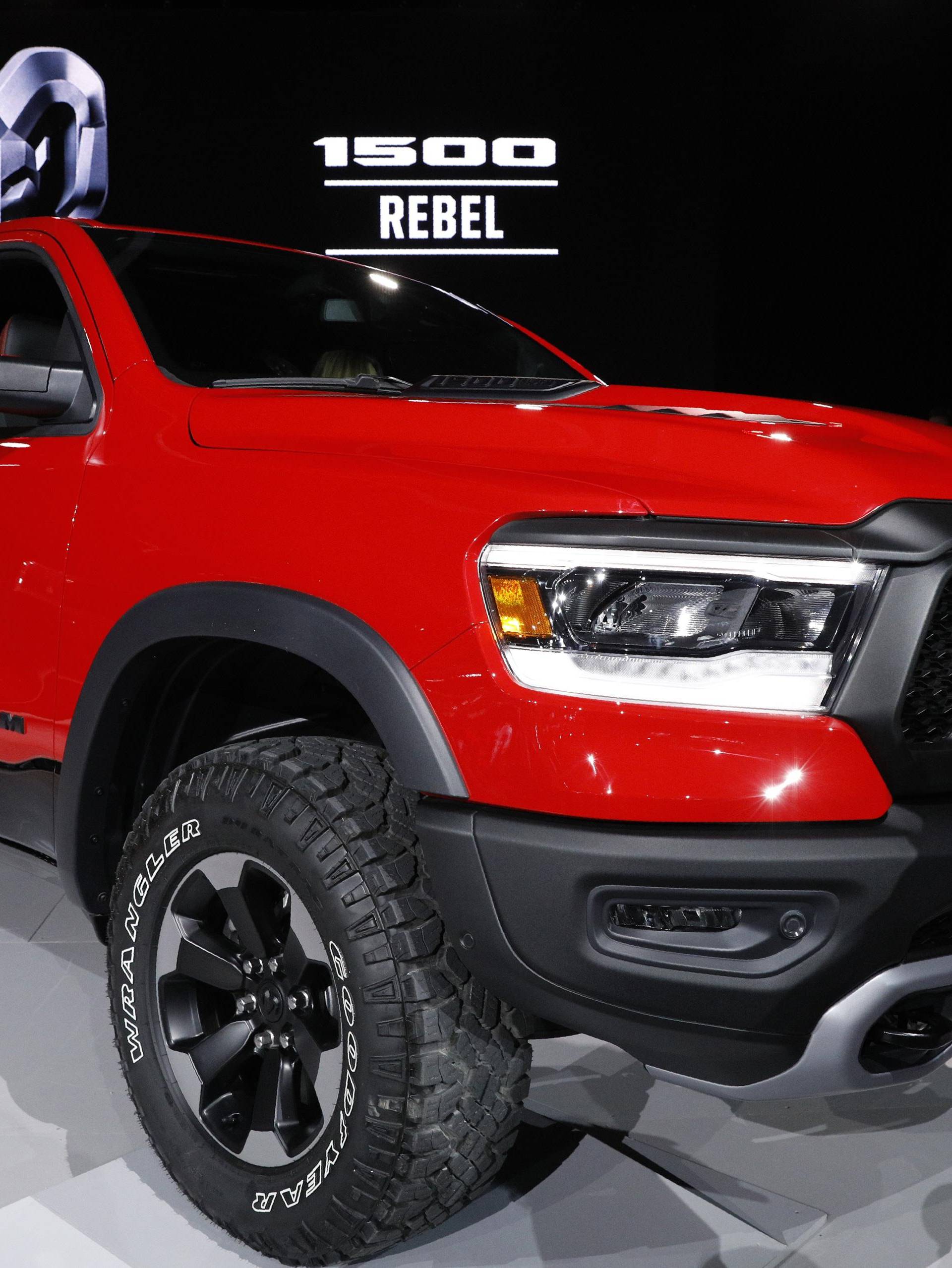 2019 Ram 1500 Rebel pickup truck is displayed at the North American International Auto Show in Detroit