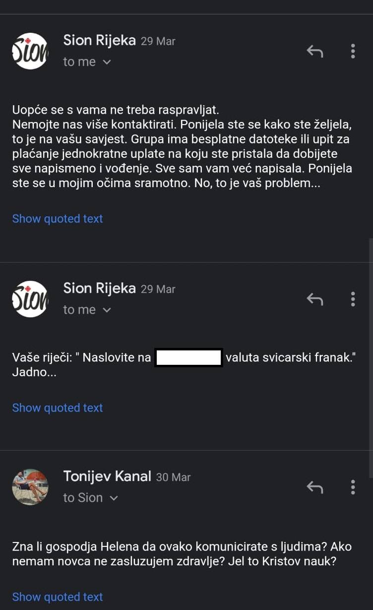 "Htjele su mi uvaliti izbjeljivač kao lijek za dijete i prijetile ako ne platim dobrovoljni prilog"