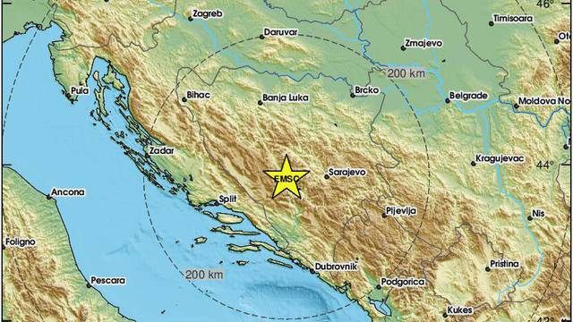Potres od 2,9 Richtera pogodio BiH: 'Puklo je kao top, strahota'