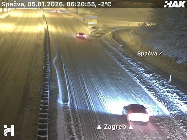 FOTO  Snijeg pada u Zagrebu, A1 zatvorili kod Sv. Roka zbog sudara. Ovako izgledaju ceste