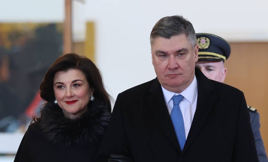 Zagreb: Dolazak Zorana Milanovića u društvu supruge na inauguraciju
