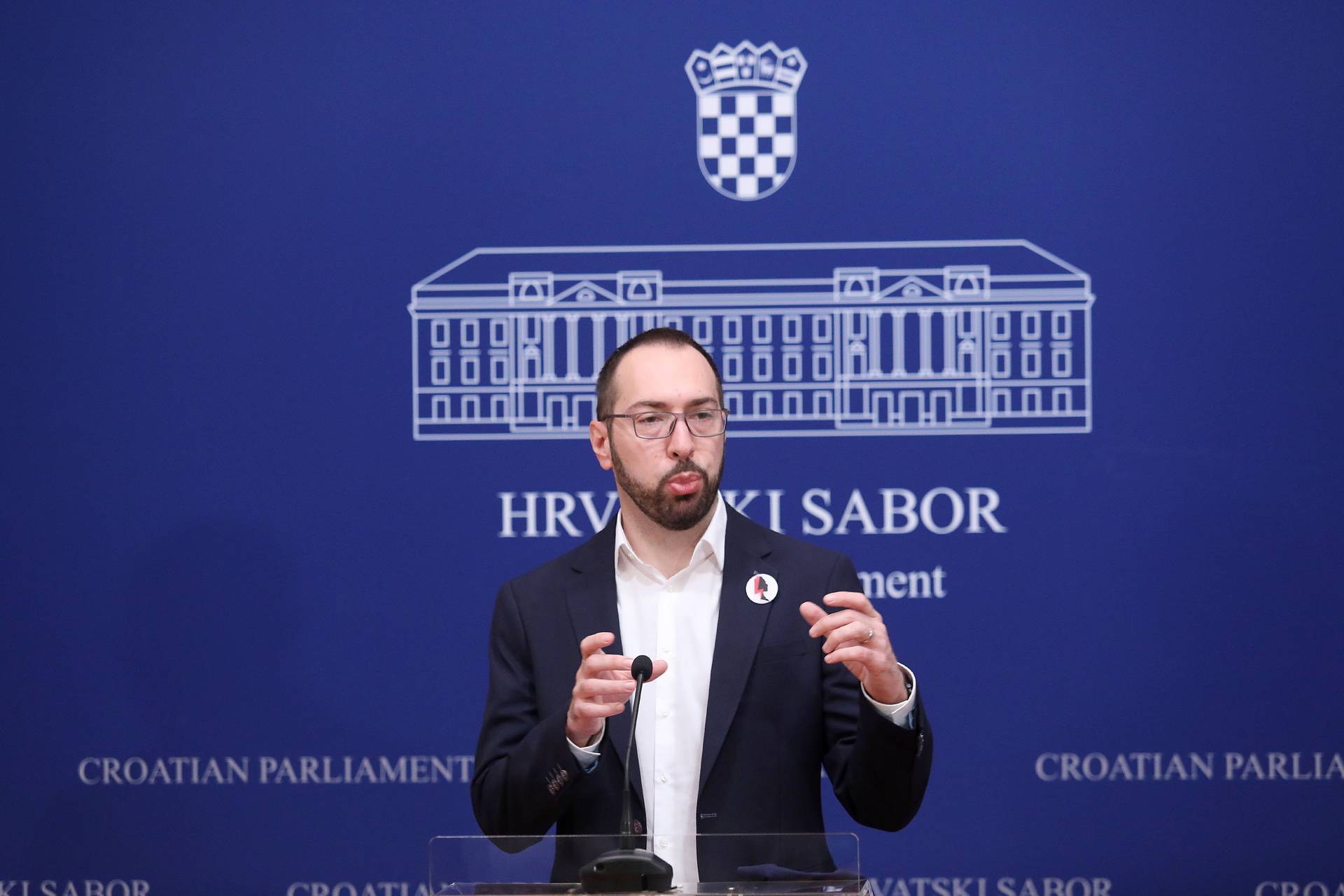 Zagreb: Sandra Benčić, Damir Bakić i Tomislav Tomašević održali konferenciju za medije