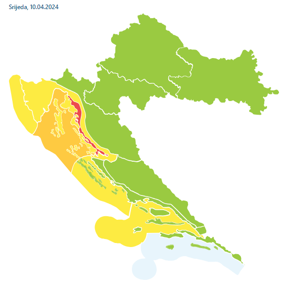 Od danas crveni meteoalarm! Stigla je promjena vremena uz žutu kišu iz Afrike i jaku buru