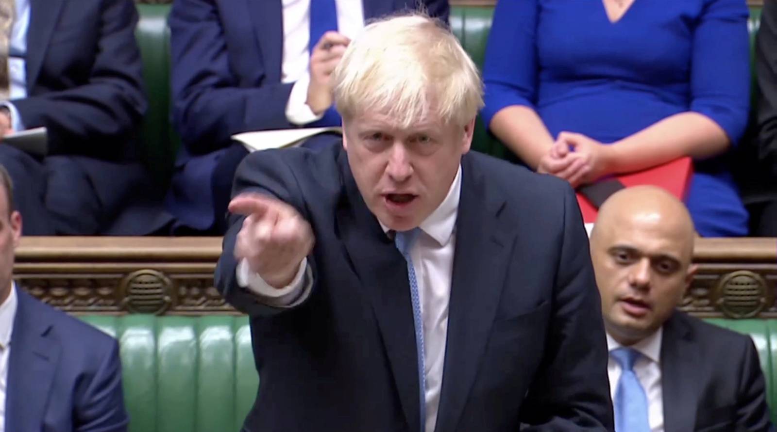 Britain's Prime Minister Boris Johnson speaks at the House of Commons in London