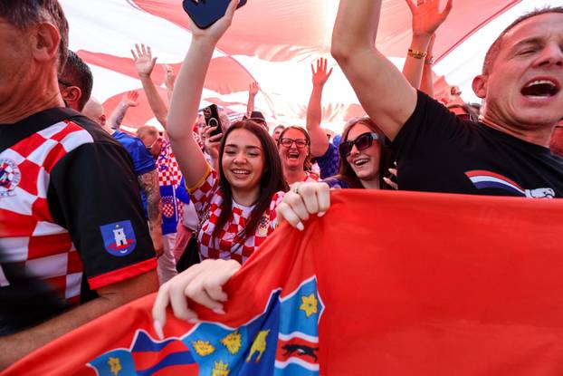 SP 2026 Toronto: Veliki hrvatski korteo prema Toronto stadionu sa 100-metarskom zastavom