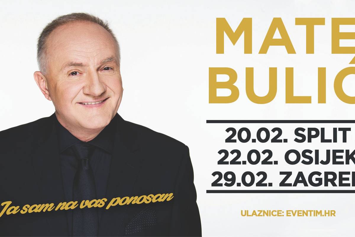Mate Bulić otkriva goste na turneji: Zak, Šuput, Thompson