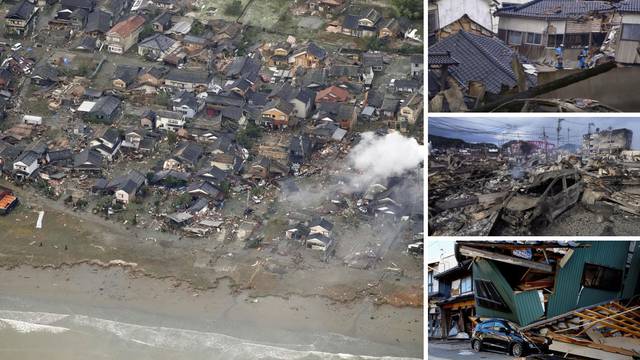 FOTO Pogledajte kako izgleda Japan dan nakon jakih potresa: Ruševine posvuda, izbili požari