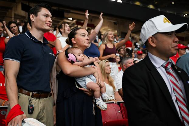 Memorial service for slain conservative commentator Charlie Kirk, in Glendale