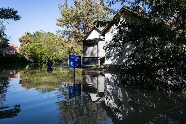 Flooding Danube in Hungary