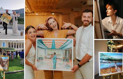 Dražena iz Splita na platnu slika vjenčanja uživo: 'Najdraže su mi reakcije parova kada vide sliku'