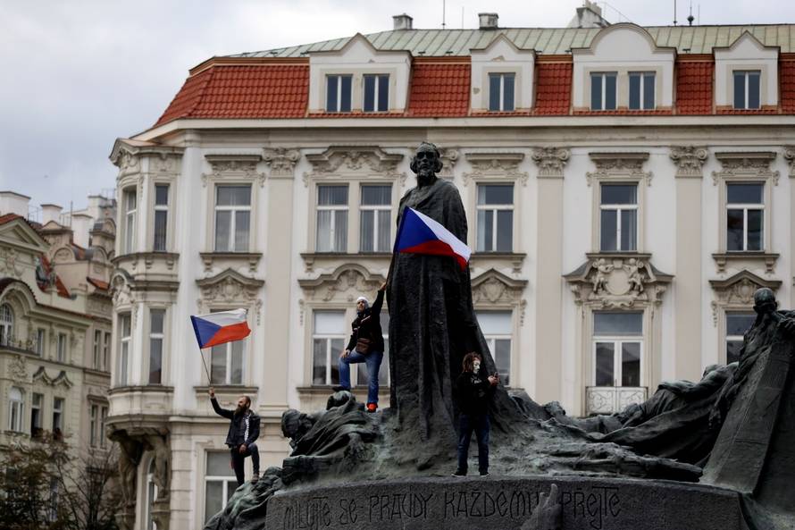 Demonstration against the Czech government's COVID-19 restrictions in Prague