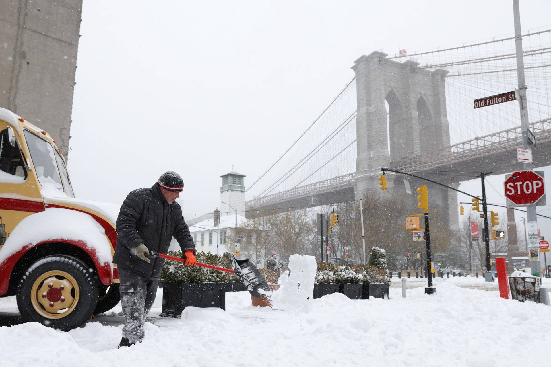 Nor'easter storm in New York