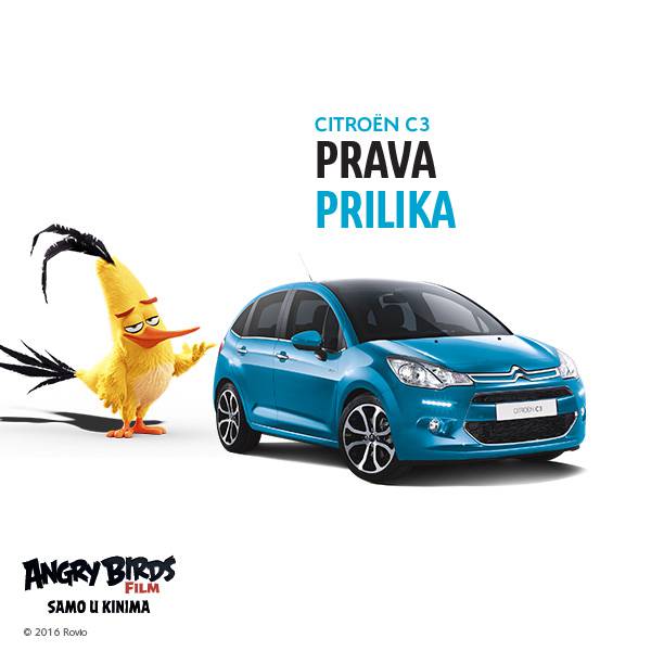 Citroën C3 i C3 Picasso u akciji s Angry Birds tijekom lipnja