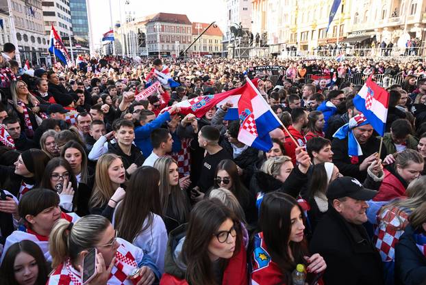 Zagreb: Svečani doček rukometaša nakon osvojenog srebra na Svjetskom prvenstvu