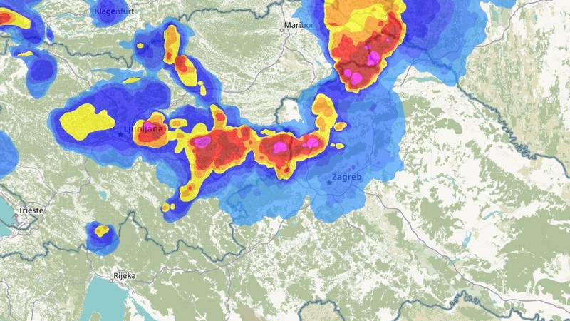 Tuča već poharala neke dijelove Slovenije, stižu upozorenja: Nevrijeme prijeti i Hrvatskoj