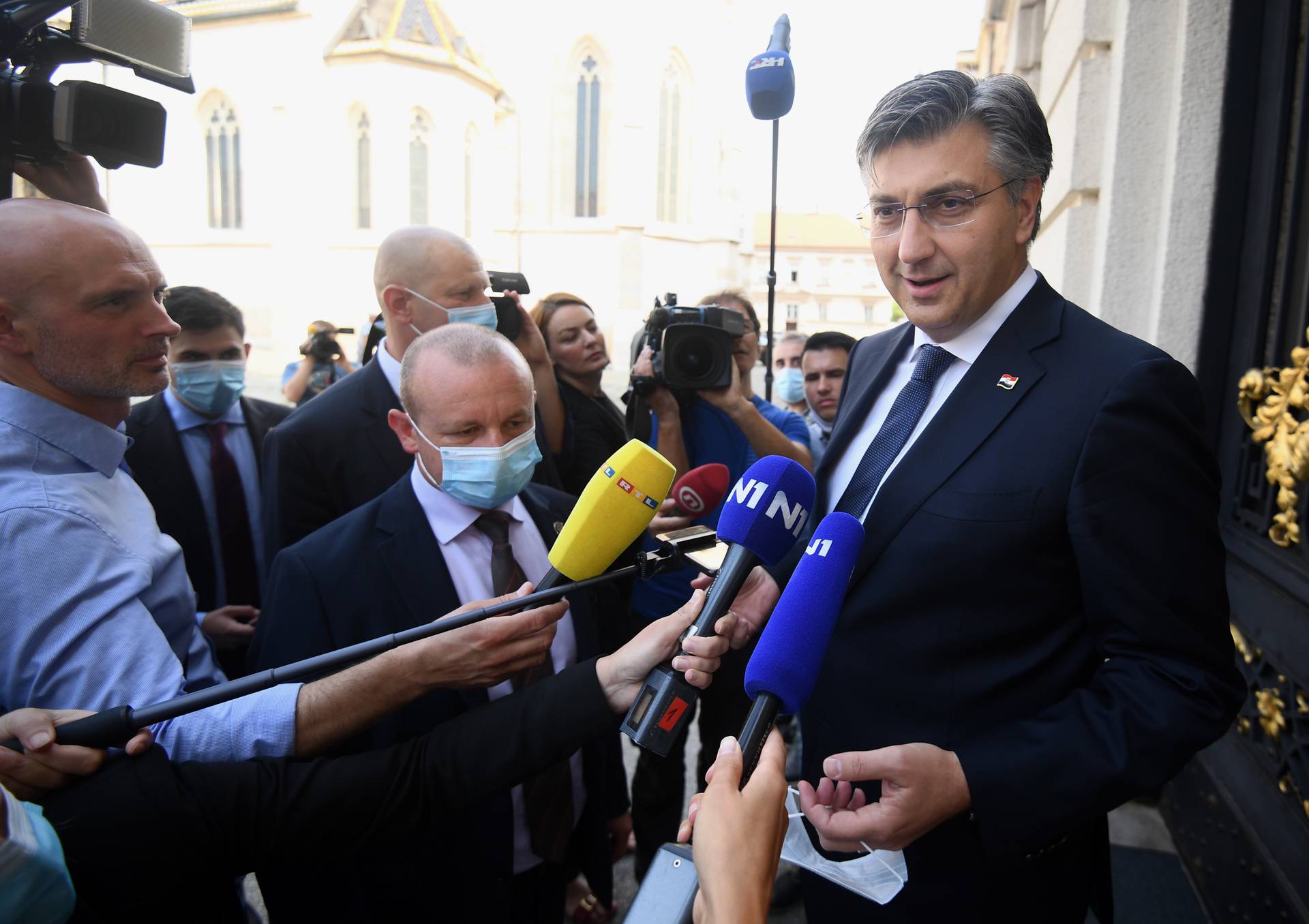 Zagreb: Dolazak premijera Andreja Plenkovića u Sabor na imenovanje nove Vlade