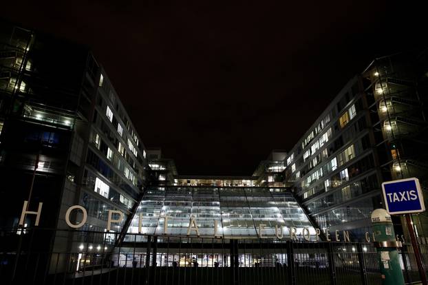 A general view shows the hospital Georges Pompidou in Paris