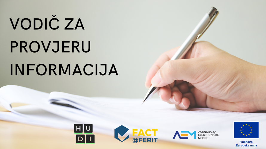 Objavljen HUDI “Vodič za provjeru informacija”