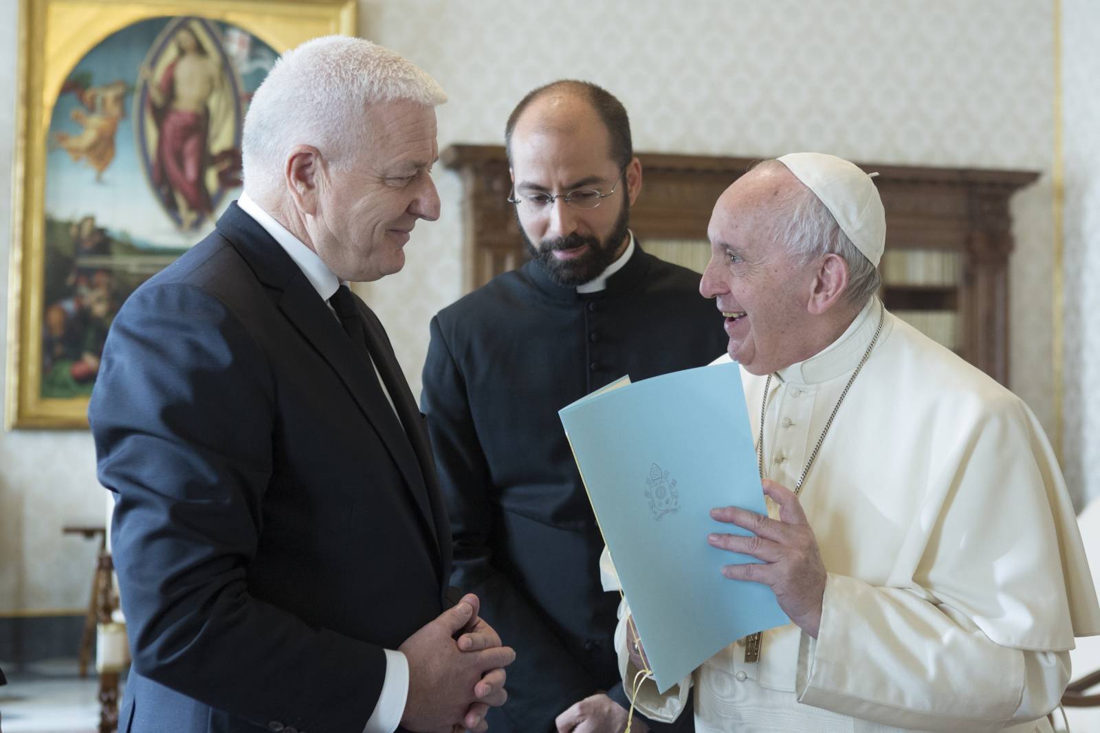 Dec. 14, 2019 :Montenegro's Prime Minister Dusko Markovic during a a private audience at the Vatican