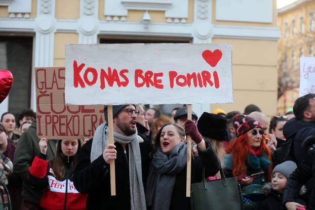 Rijeka: Skup podrške studentima u Srbiji
