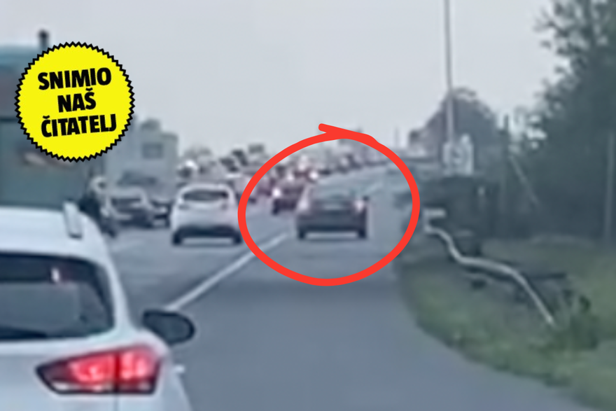 Vožnja po zaustavnoj tranici na obilaznici u Zagrebu