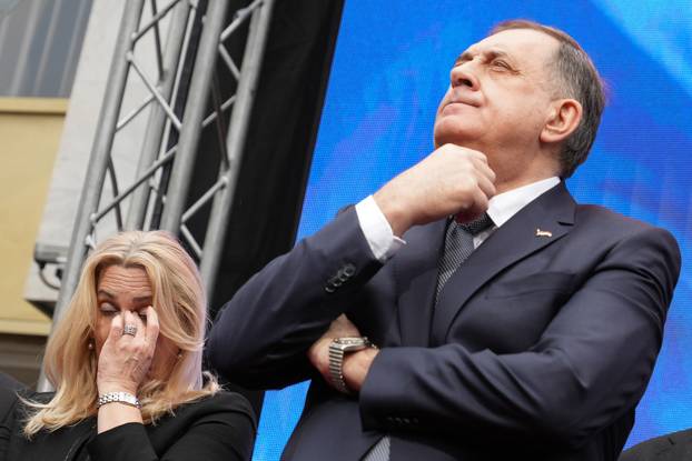 Banja Luka: Skup podrške Miloradu Dodiku nakon izricanja presude