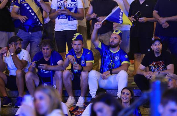 Zagreb: Praćenje utakmice između BiH i Švicarske