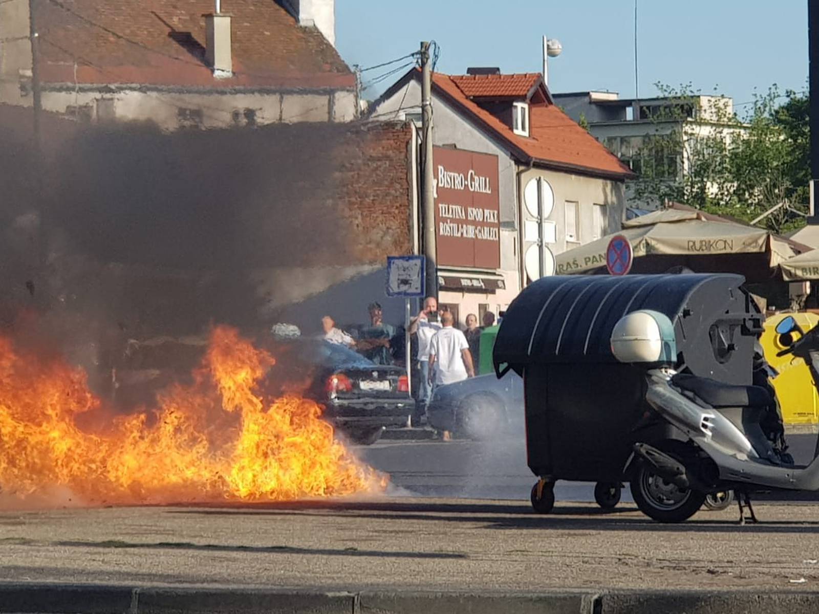 Požar kontejnera: Okretište je zaudaralo na zapaljenu plastiku