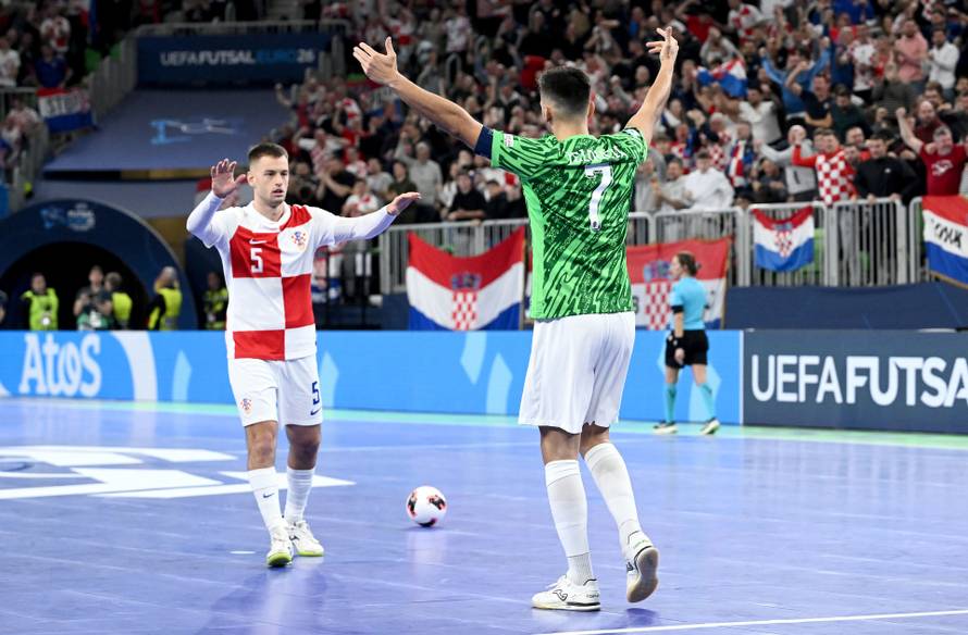 Susret Hrvatske i Španjolske u polufinalu Europskog prvenstva u futsalu