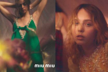 Miu Miu pre-fall 2020: Retro haljine optočene mega biserima