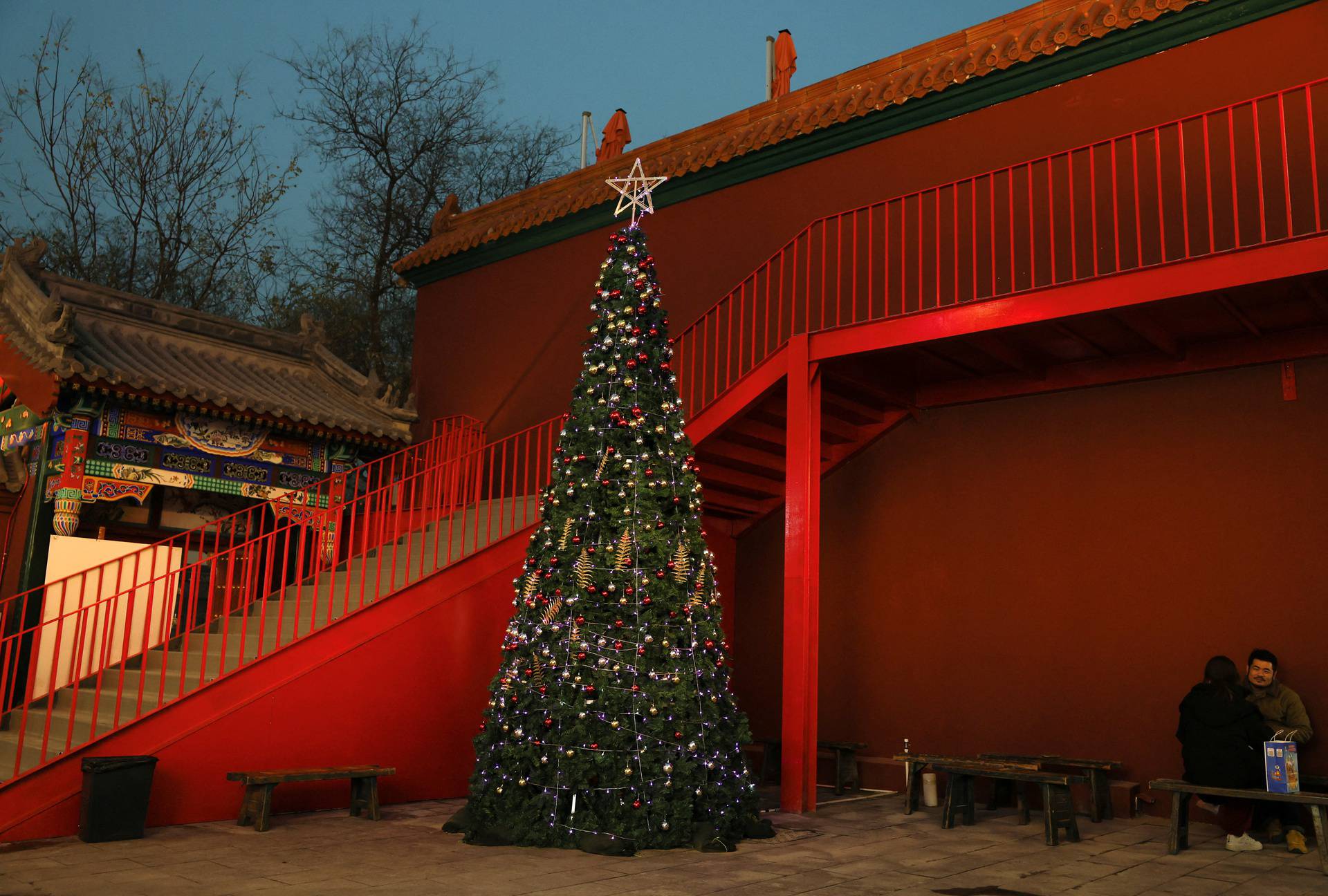 Christmas season in Beijing, China