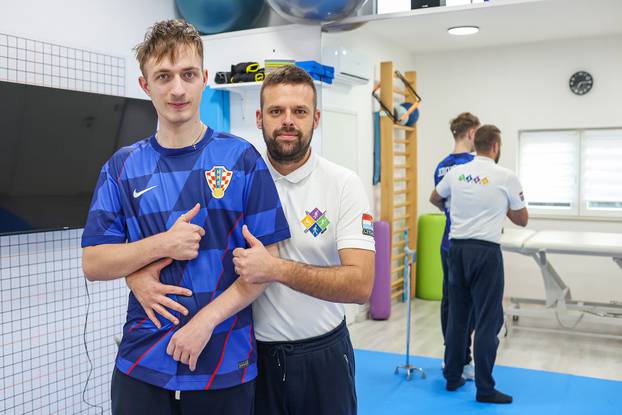 Zagreb: Ivan Šćepina i fizioterapeut Ante Lukas Stančin