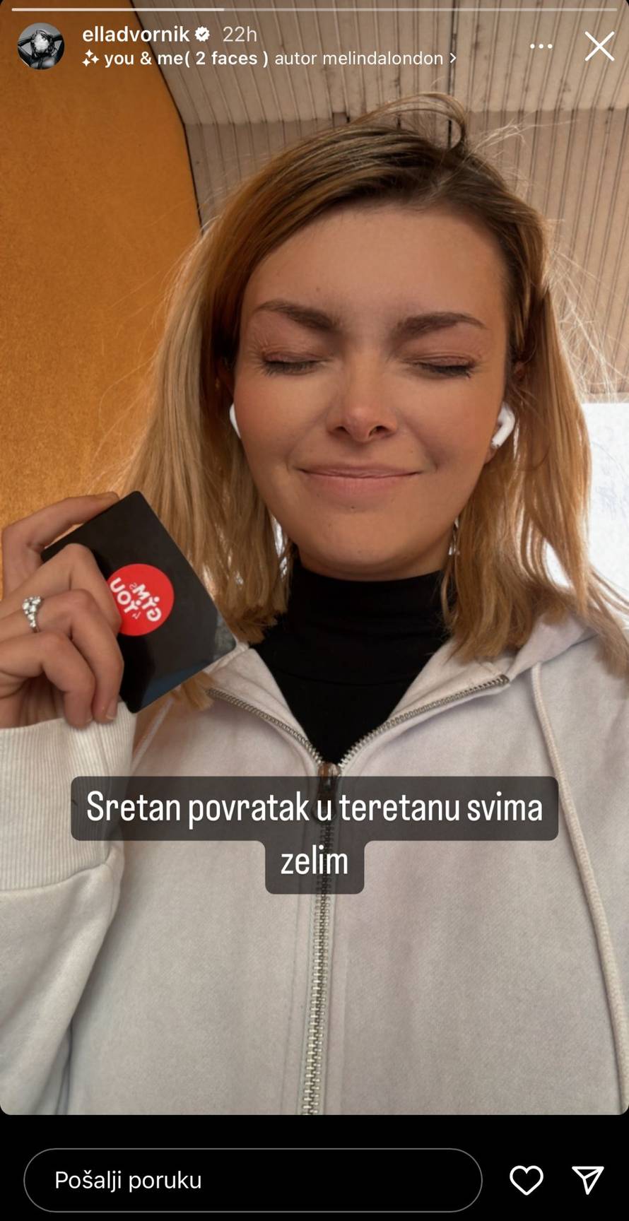 Samo red, rad i disciplina: Ella Dvornik vratila se zdravoj rutini