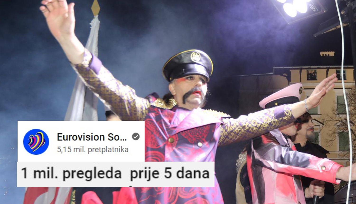 ŠČovječe kakav uspjeh! Pjesma Leta 3 na službenom Eurosong kanalu pregledana milijun puta